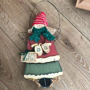 Angel holiday wooden sign